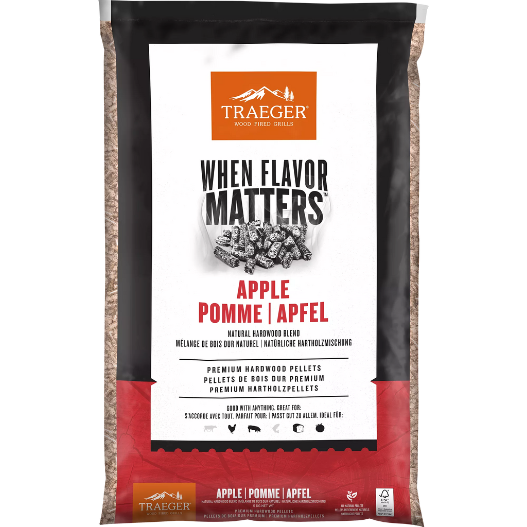 Traeger 9kg Apple Wood Pellets FSC