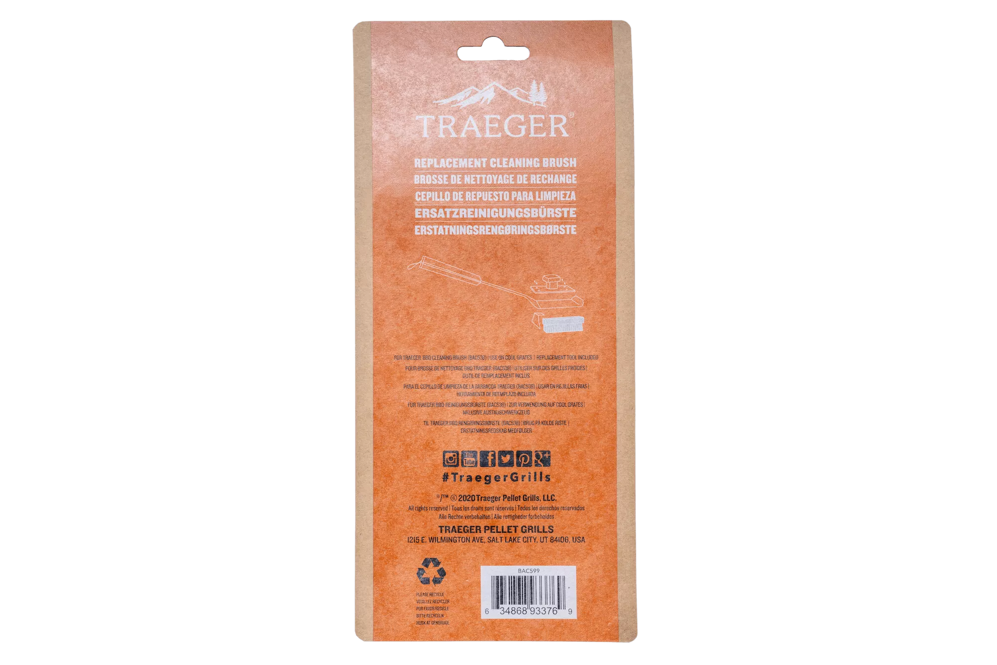 Replacement Brush Head 2pk Traeger
